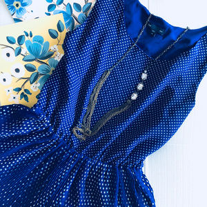 Gap Polka Dot Chiffon Pleated Dress